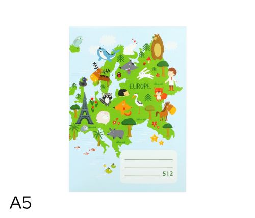 Sešit 512  A5 (linka)     bezdřevý
