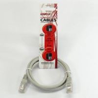 Síťový LAN kabel LOGO UTP patchcord, Cat.5e, RJ45 samec - RJ45 samec, 1 m, nestíněný, šedý (7)
