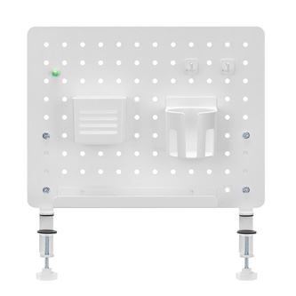Kancelářský organizér Powerton ERGO PEGBOARD - upínací na stůl, šedý