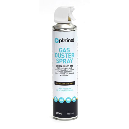 Stlačený vzduch Platinet - na čištění - se spouští - 600ml   PFS5160G