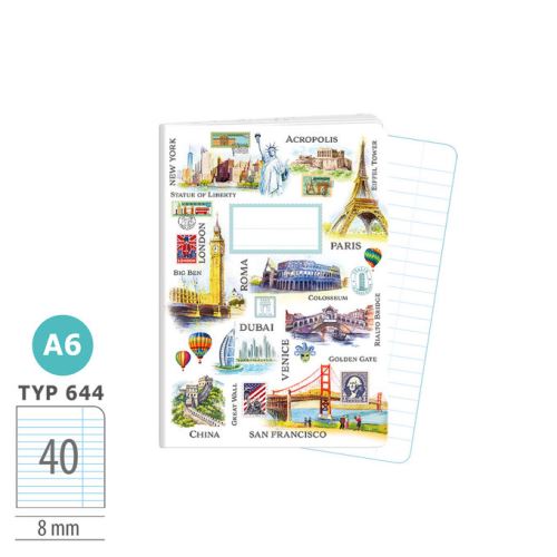 Sešit A6 - 644 - 40listů - Vesmír   1598-0428