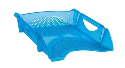 Box kancelářský KOH-I-NOOR - děrovaný - modrý - transparentní   754142