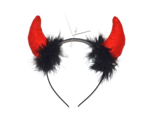 Karneval - Čelenka s čertovskými rohy    W880096