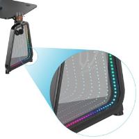 Herní stůl ULTRADESK BOOSTER, 136x70,5 cm, 75 cm, RGB podsvícení, držák sluchátek i nápojů (35)