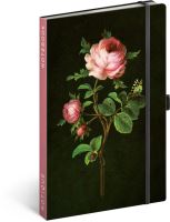 Notes Růže Kateřiny Winterové - linkovaný, 13 × 21 cm    A-32059