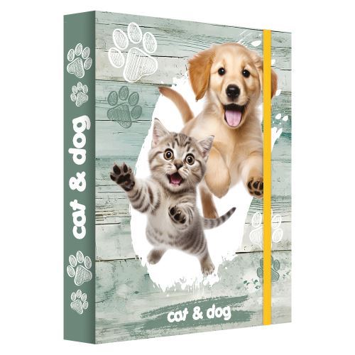 Box na sešity A4 Jumbo MAX - Kočka a psi    251303