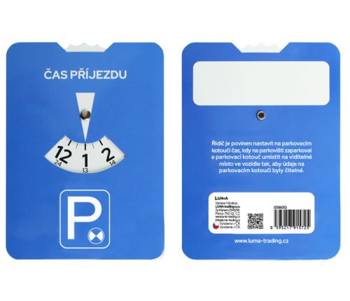 Parkovací hodiny papírové LUMA