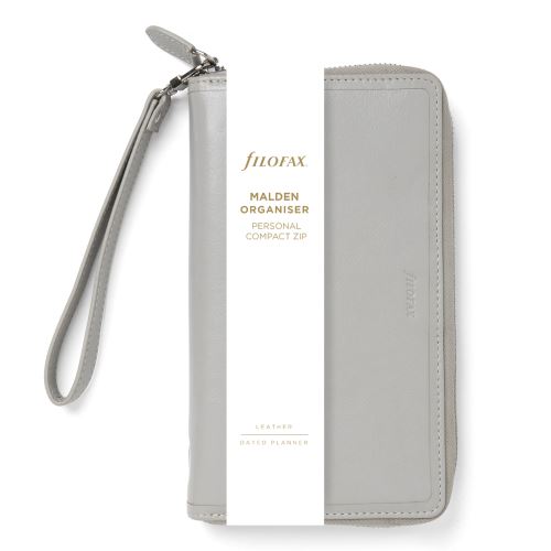 Diář FILOFAX Malden Zip - šedá, osobní compact    022705 (1)