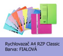 Rychlovazač RZP A4, Classic HIT, Fialový 240g,1ks/50, závěsný s potiskem - půlený, 105.06