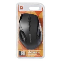 Myš Defender Accura MM-295, 1600DPI, 2.4 [GHz], optická, 6tl., bezdrátová, černá, 1 ks AA, (3)