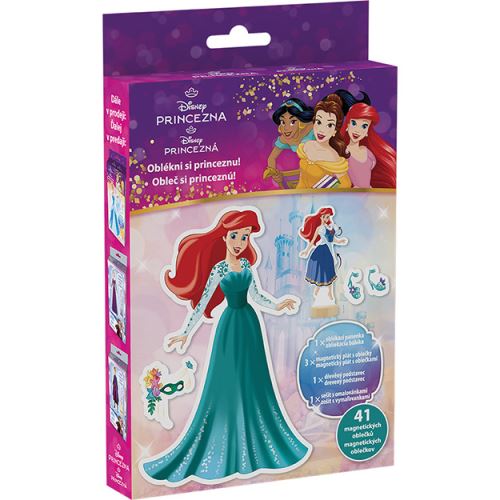 Magnetické oblékání s omalovánkou Disney Princezny   3976-9