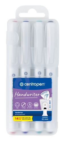 Popisovač LINER 4651 M/4, sada SE, 0,5mm, tenký hrot, LINER CENTROPEN