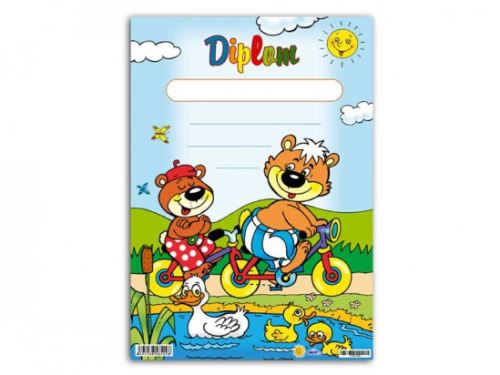 Dětský diplom A5 - Medvídci na kole         5300447