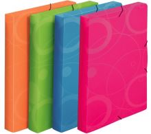 Krabice A4 s gumou NEO COLORI modrá    2-944 (2)