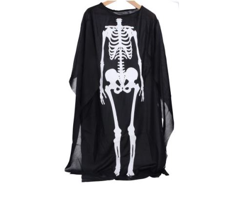 Karneval - Plášť s kostrou 88 cm     W003141