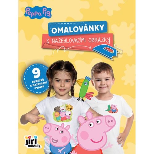 Omalovánky s nažehlovacími obrázky Prasátko Peppa   4058-1