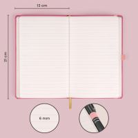 Notes Růžový, linkovaný, 13 × 21 cm       A-33207 (1)