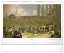 Kalendář nástěnný - Slovanská epopej - Alfons Mucha 2027 - 48 x 33 cm   PGN-36834-L (4)