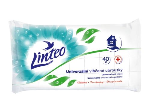 Ubrousky vlhčené úklidové  40ks  LINTEO