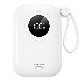 Powerbanka Powerton ENERGY WHITE EDITION - 10000mAh, 2x USB-C, 22.5W