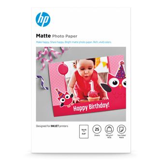 Fotopapír HP Matte FSC, 7HF70A, matný, bílý, 180 g/m2, ks