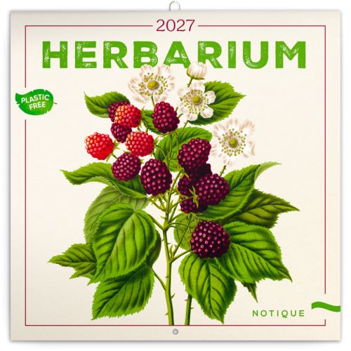 Kalendář poznámkový - Herbář 2027 - PLASTIC FREE - 30 x 30 cm   PGP-36979