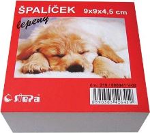 Kostka papírová   9x9x4,5 lepená  žlutá