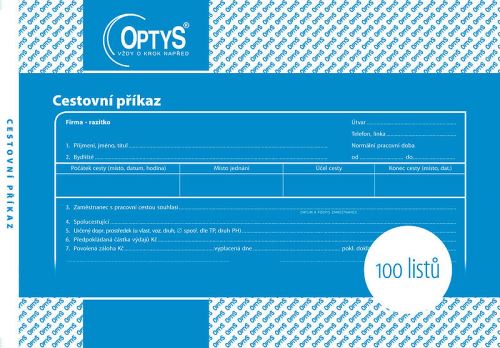 Cestovní příkaz A5, 100 listů OP10513