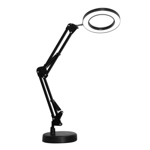 Stolní LED lampa Platinet - Magnify - 10W - stmívatelná s lupou - černá   PLADLL11N