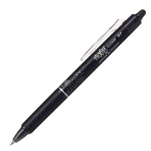 Roller gelový PILOT FriXion Clicker, černá, 0,7mm, 2061-001 BLRT-FR7 přepisovatelný (1)
