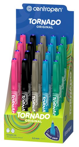 ROLLER TORNÁDO 2675/20,, modrá náplň, 0,3mm, pro DĚTI, zmizíkovatelný, CENTROPEN