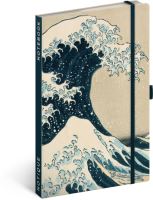 Notes Katsushika Hokusai, linkovaný, 13 × 21 cm     A-34382
