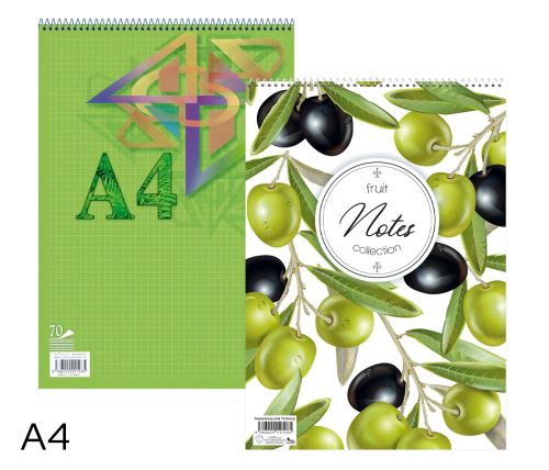 Blok A4 spirála 14075/1b (čtvereček)   NOTES