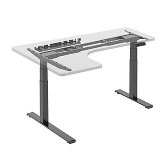 Rám rohového stolu Powerton ERGO EDGE - elektricky nastavitelná výška, 125 kg nosnost