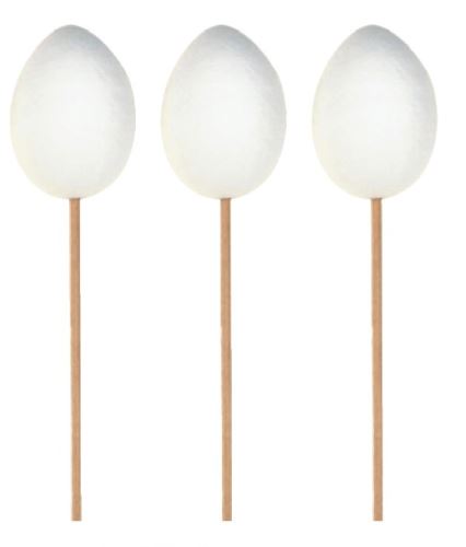 Vajíčka z buničiny k nazdobení zápich 6 cm+ špejle, 12 ks v sáčku    8184