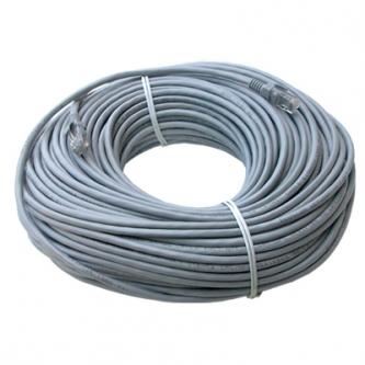 Síťový LAN kabel UTP patchcord, Cat.5e, RJ45 samec - RJ45 samec, 50 m, nestíněný, šedý