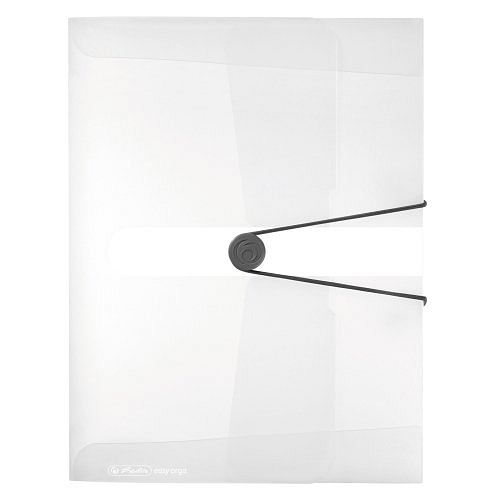 Box na spisy  HERLITZ A4/4 cm, bílá - transparentní      11206174