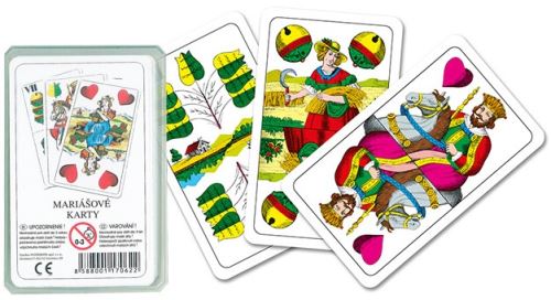 Karty MARIÁŠ   dvouhlavé plast             2201-0002