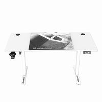 Herní stůl ULTRADESK LEVEL V2 WHITE, 140x68cm, 72-117cm, elektricky nastavitelná výška (10)