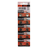 Baterie alkalická, knoflíková, LR44, 1.5V, Maxell, blistr, 10-pack (1)