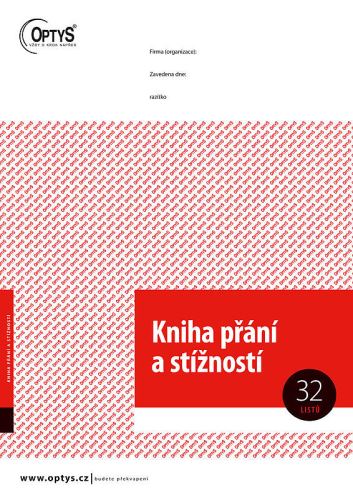 Kniha přání a stížností A4 OP1256
