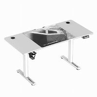 Herní stůl ULTRADESK LEVEL V2 WHITE, 140x68cm, 72-117cm, elektricky nastavitelná výška (31)