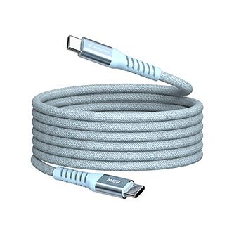 USB kabel Verbatim - USB C samec - USB C samec, 60W, 1.2m, magnetický, modrý, box, 31852
