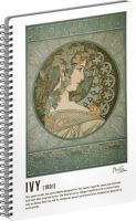 Blok spirálový A5 Alfons Mucha - Ivy, linkovaný   A-32342