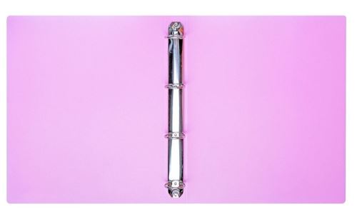 Pořadač CONCORDE 4 kroužkový A4, pastel růžová A80152