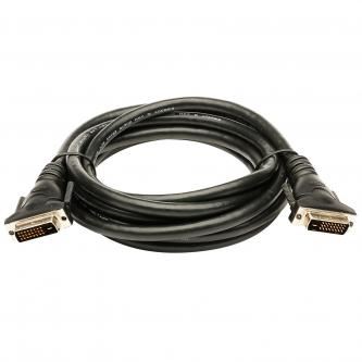 Video kabel DVI (24+1) samec, DVI (24+1) samec, Dual link, 2m, stíněný, černý