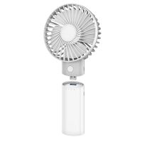 Kapesní ventilátor Platinet PRDF6107 - 10cm - funkce powerbanky 4000 mAh - bílá-šedá (1)