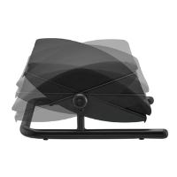 Podstavec pod nohy, odnimatelný měkký polštář, černý, ocel, 25 kg nosnost, Powerton (5)