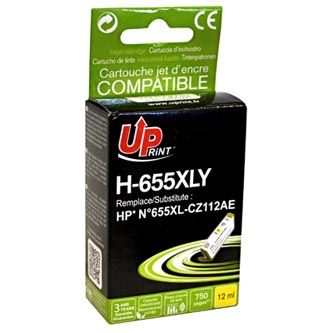 Ink UPrint kompatibilní, s CZ112AE, HP 655, H-655XLY, yellow, 750str., 12ml