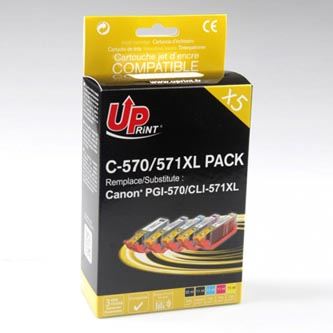 Kompatibilní ink UPrint - s CLI571, C-570/571XL PACK, 2xblack/1xcyan/1xmagenta/1xyellow